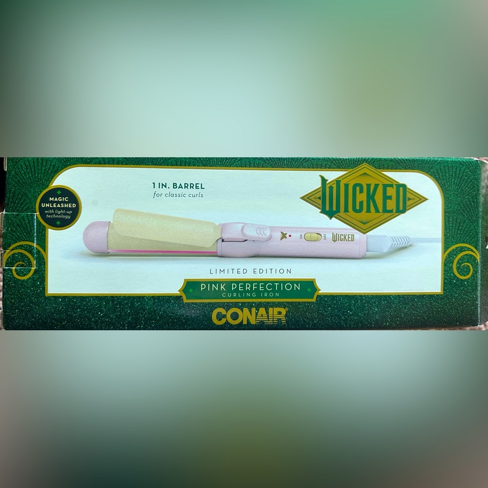 Conair Wicked Glinda Pink 1 in. barrel Curling Iron NWOT